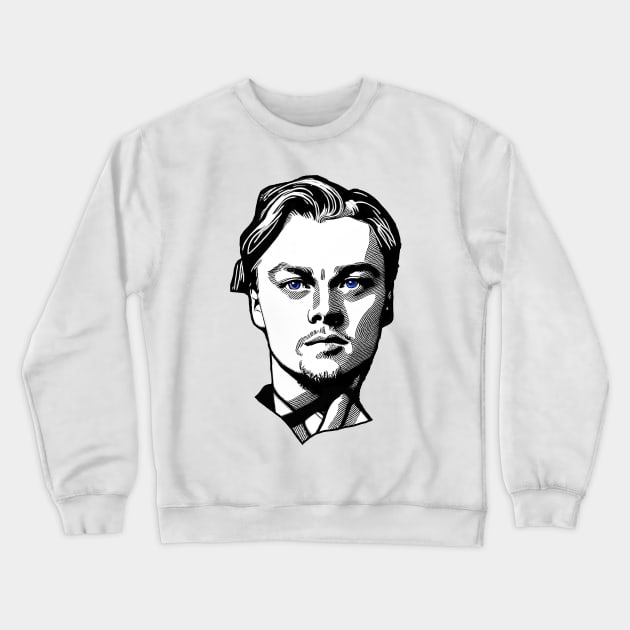 Leonardo Di Caprio Crewneck Sweatshirt by dianaringo